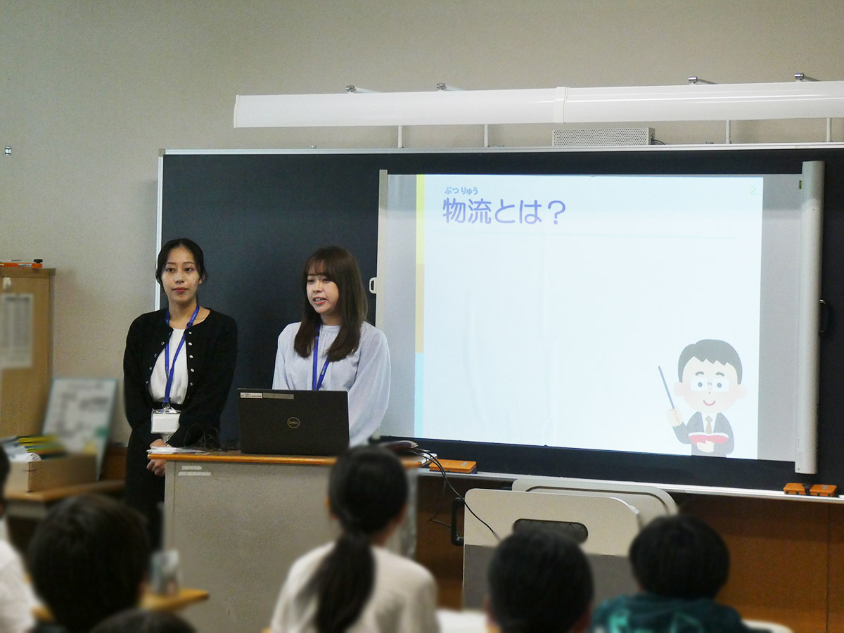 NPL社員による出前授業の様子